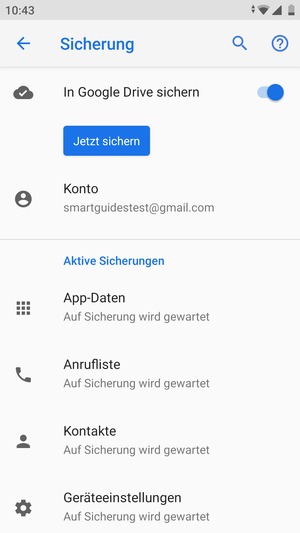 Wählen Sie Konto