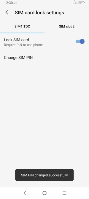 Your SIM PIN has been changed