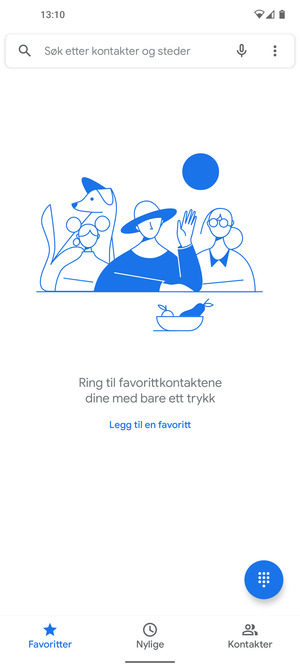 Velg menyknappen