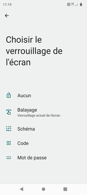 Sélectionnez Schéma