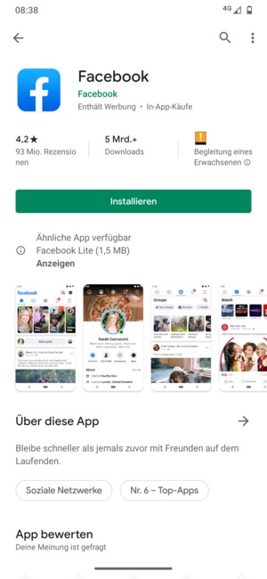 Wählen Sie Installieren