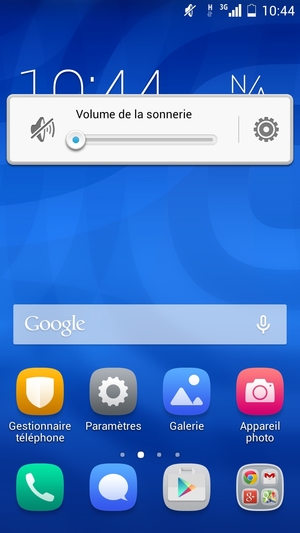 Appuyez une fois de plus pour passer en mode silencieux