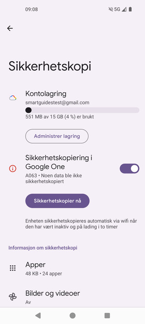 Velg Kontolagring