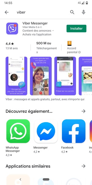 Sélectionnez l'appli