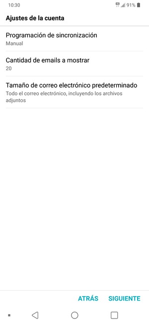 Seleccione SIGUIENTE