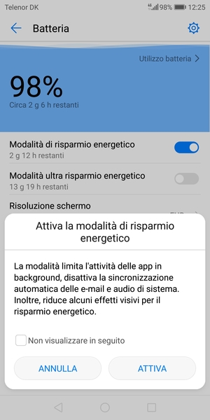 Seleziona ATTIVA