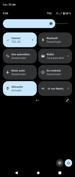 Ajuste el brillo al nivel requerido