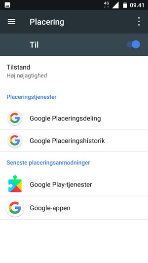 Slå Placering fra