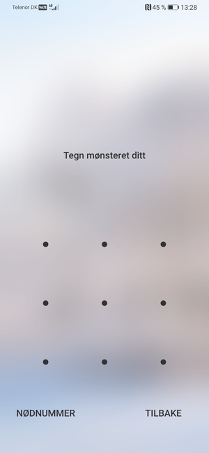 Telefonen din er nå sikret med en skjermlås
