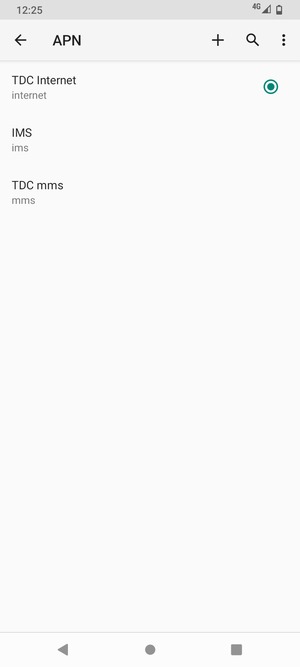 Seleziona il tasto Menu