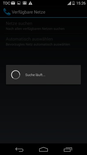 Warten Sie, bis die Suche abgeschlossen ist