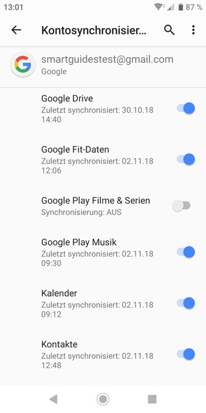Wählen Sie die Menü-Taste