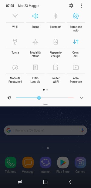 Seleziona Risparmio energia