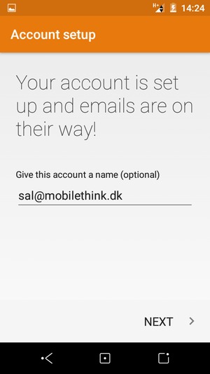 Give your account a name and select NEXT