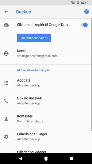 Vælg Konto