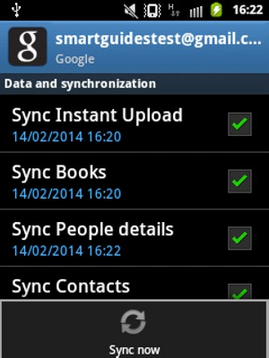 Select Sync now