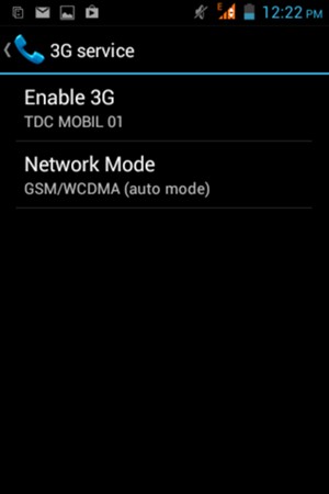 Select Network Mode