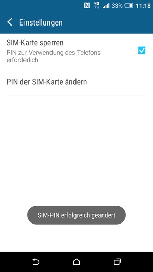 Ihre SIM-PIN wurde geändert