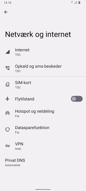 Vælg SIM-kort