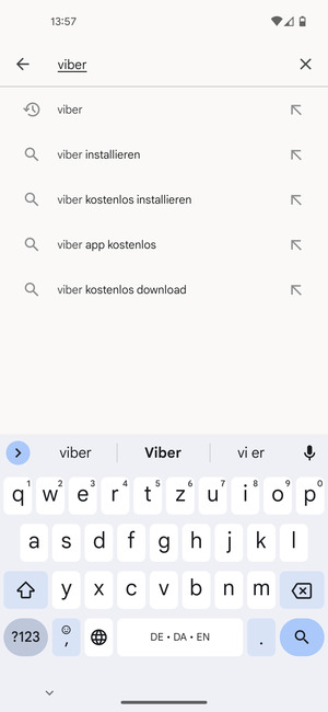 Geben Sie den Namen der App ein und wählen Sie Suchen