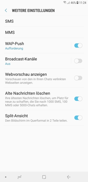 Wählen Sie SMS