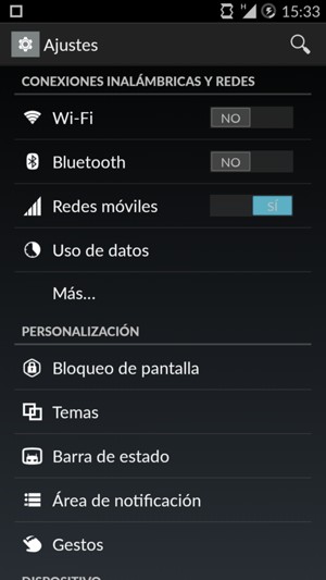 Seleccione Wi-Fi