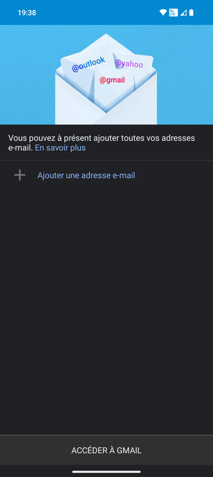 Sélectionnez Ajouter une adresse e-mail