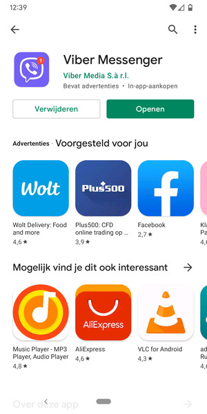 Selecteer Openen