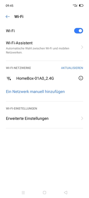 Wählen Sie das Wireless-Netzwerk, zu dem Sie eine Verbindung herstellen möchten