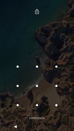 El teléfono ha sido asegurado con un bloqueo de pantalla