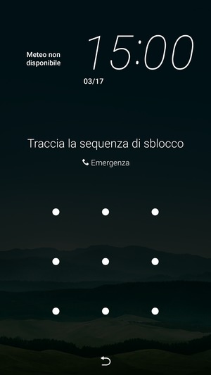 Il tuo telefono è ora protetto dal blocco schermo.