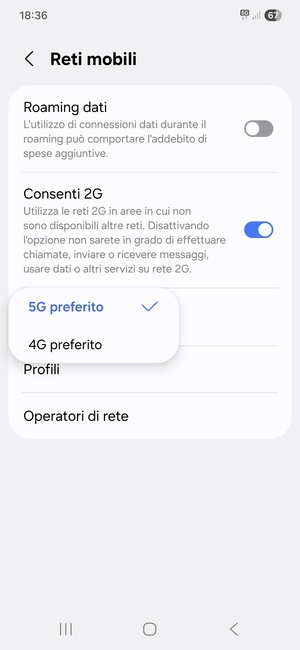 Seleziona la tua opzione preferita