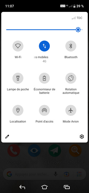 Régler la luminosité au niveau souhaité