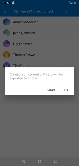 Select OK