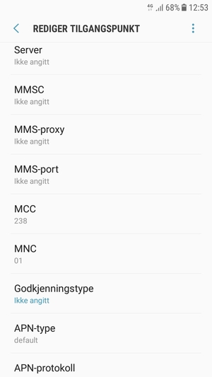 Bla ned og skriv inn MMS-informasjon