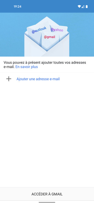 Sélectionnez Ajouter une adresse e-mail