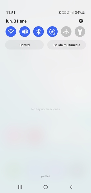 Deslice hacia abajo el menú superior de nuevo