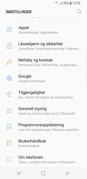 Bla til og velg Programvareoppdatering