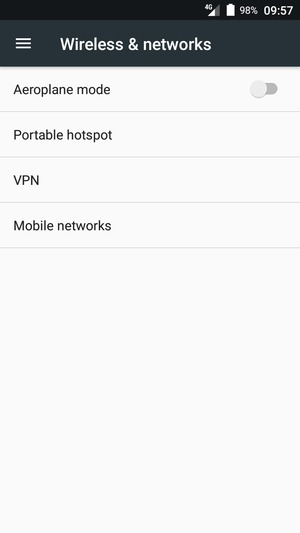Select Portable hotspot