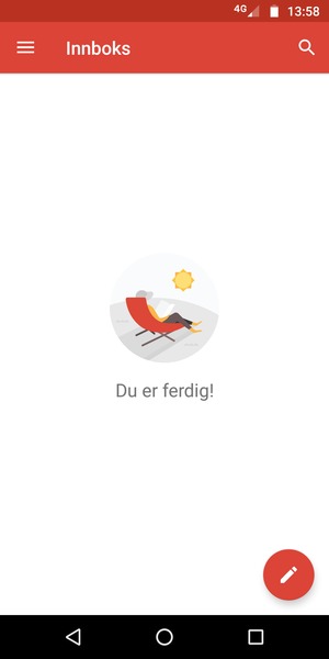 Kontoen er klar til bruk