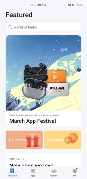 Select the Search bar
