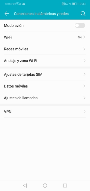 Seleccione Redes móviles