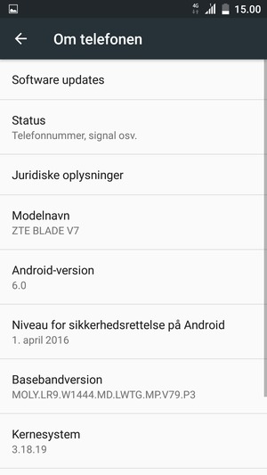 Vælg Software updates