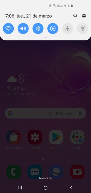 Deslice hacia abajo el menú superior de nuevo