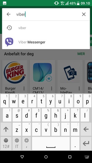 Skriv inn applikasjonsnavnet og velg Enter