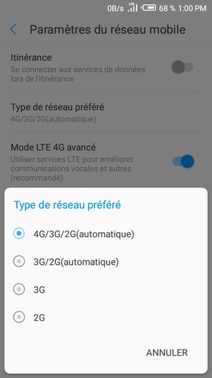 Sélectionnez votre option préférée