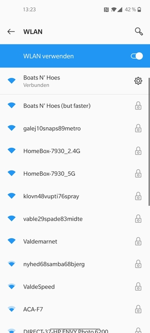 Sie sind nun mit dem WLAN-Netzwerk verbunden