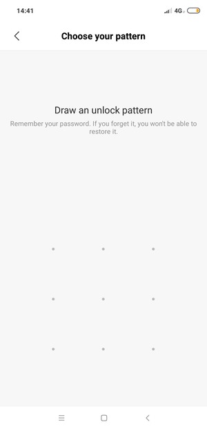 Draw an unlock pattern