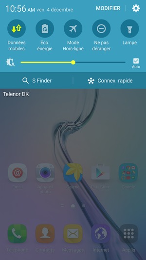 Pour activer Mode Ultra économie d'énergie, sélectionnez Paramètres