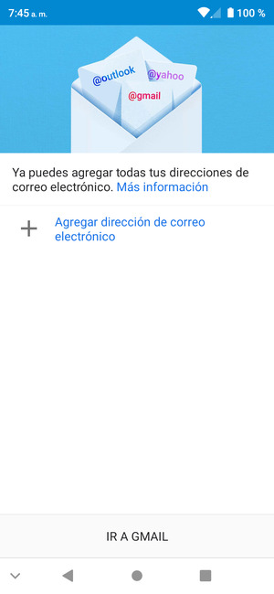 Seleccione Agregar dirección de correo electrónico